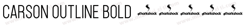 Carson Outline Bold字体转换